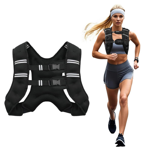 Adjustable Weighted Vest for Men & Women - 6lb to 30lb Weight Vest for Running, Strength Training, Walking & Workouts