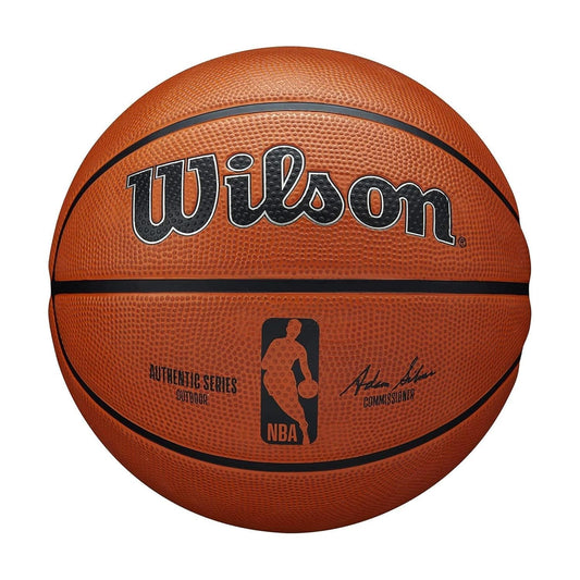 Wilson NBA Authentic Series Outdoor Basketball - Official Size 7 Basketball with Tackskin Cover and Enhanced Air Retention